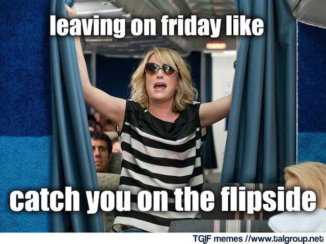 Leaving on Friday like