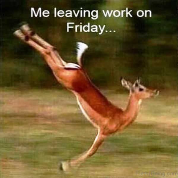 Me leaving workon a Friday