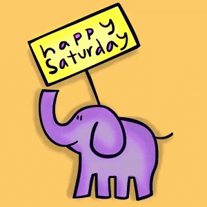 Happy Saturday elephant